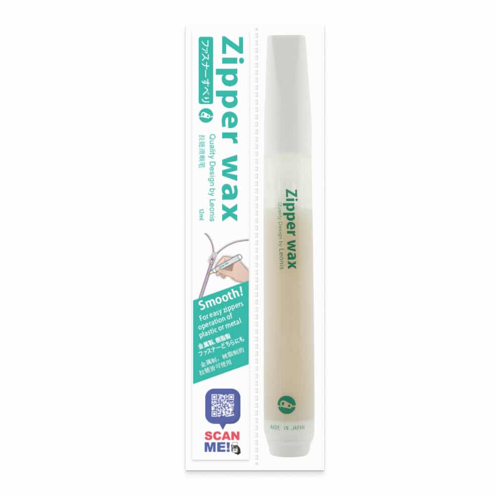 Zipper ease soft wax lubricant