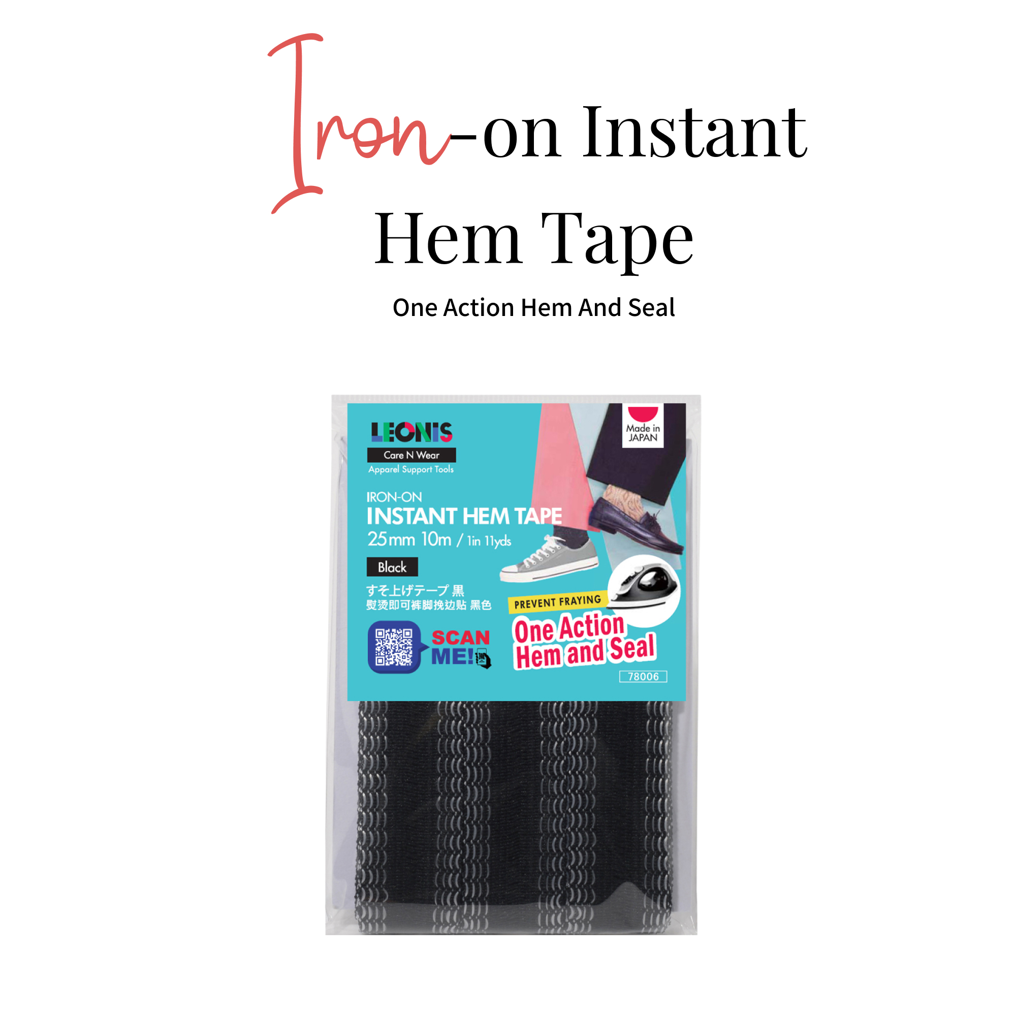 Iron On Instant Hem Tape One Action Hem And Seal